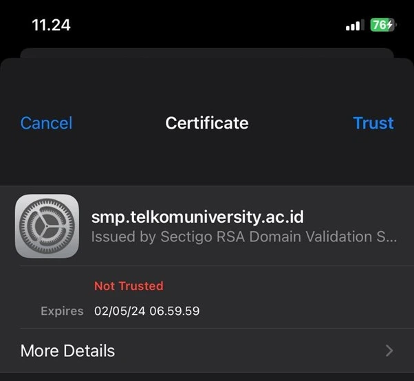 TelU-Connect untuk iOS