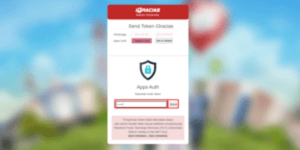 Jika Pengaturan Auth sudah berhasil diaktifkan, maka ketika melakukan login akan muncul halaman permintaan kode Otentikasi seperti berikut.webp