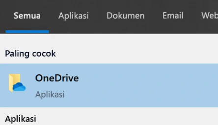 Pada sistem operasi Windows 10 atau 11, buka aplikasi OneDrive. Pada sistem operasi Windows 10 atau 11, buka aplikasi OneDrive.