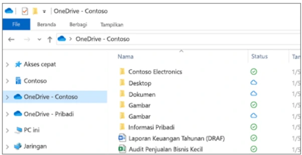 File OneDrive Anda kini dapat diakses dan dikelola melalui File Manager di perangkat. File OneDrive Anda kini dapat diakses dan dikelola melalui File Manager di perangkat.