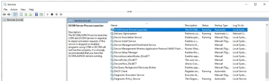 Cari dan buka DCOM Server Process Launcher dengan klik dua kali. Cari dan buka DCOM Server Process Launcher dengan klik dua kali.