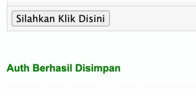 Apps-Auth Token auth berhasil disimpan Apps-Auth Token auth berhasil disimpan