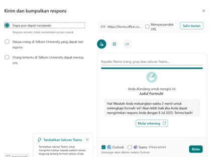 Bagikan Form ke Umum Bagikan Form ke Umum