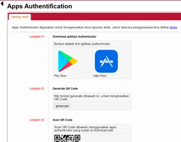 Pindai QR Code yang tampil di layar iGracias Pindai QR Code yang tampil di layar iGracias