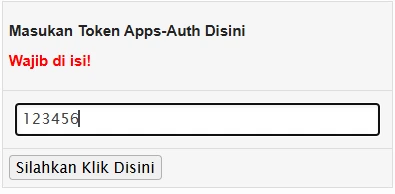 Apps-Auth Token Apps-Auth Token