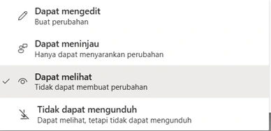 Di bagian Pengaturan lanjutan, Anda dapat memilih beberapa opsi berikut Di bagian Pengaturan lanjutan, Anda dapat memilih beberapa opsi berikut